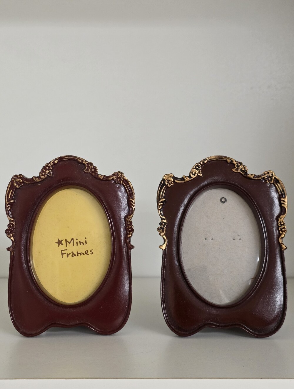 Anthropologie Pair of Baroque Mini Picture Frames